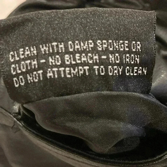 KC Collections Girls Faux Leather Jacket Coat Black Size M Reversible - Picture 8 of 9